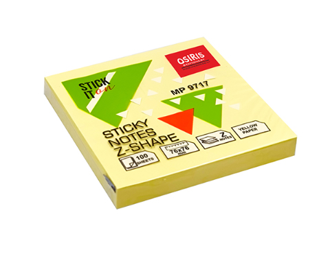 L�mlapi�as 76x76mm,100lpp.,Z-veida,dzeltenas, Osiris